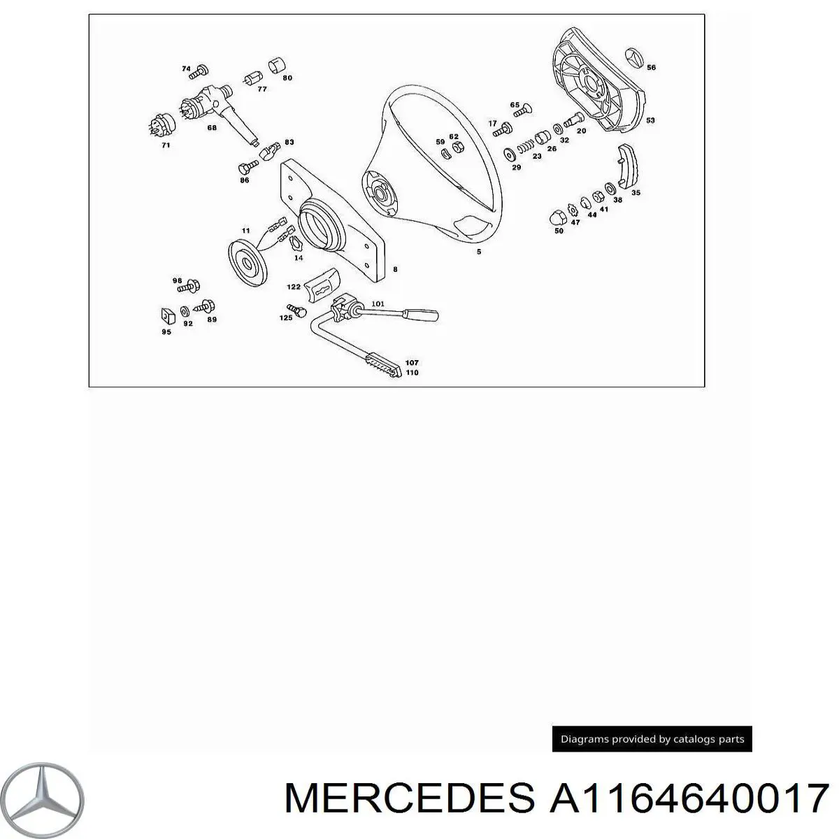 Mercedes A1164640017 ціна, від 126.89 USD