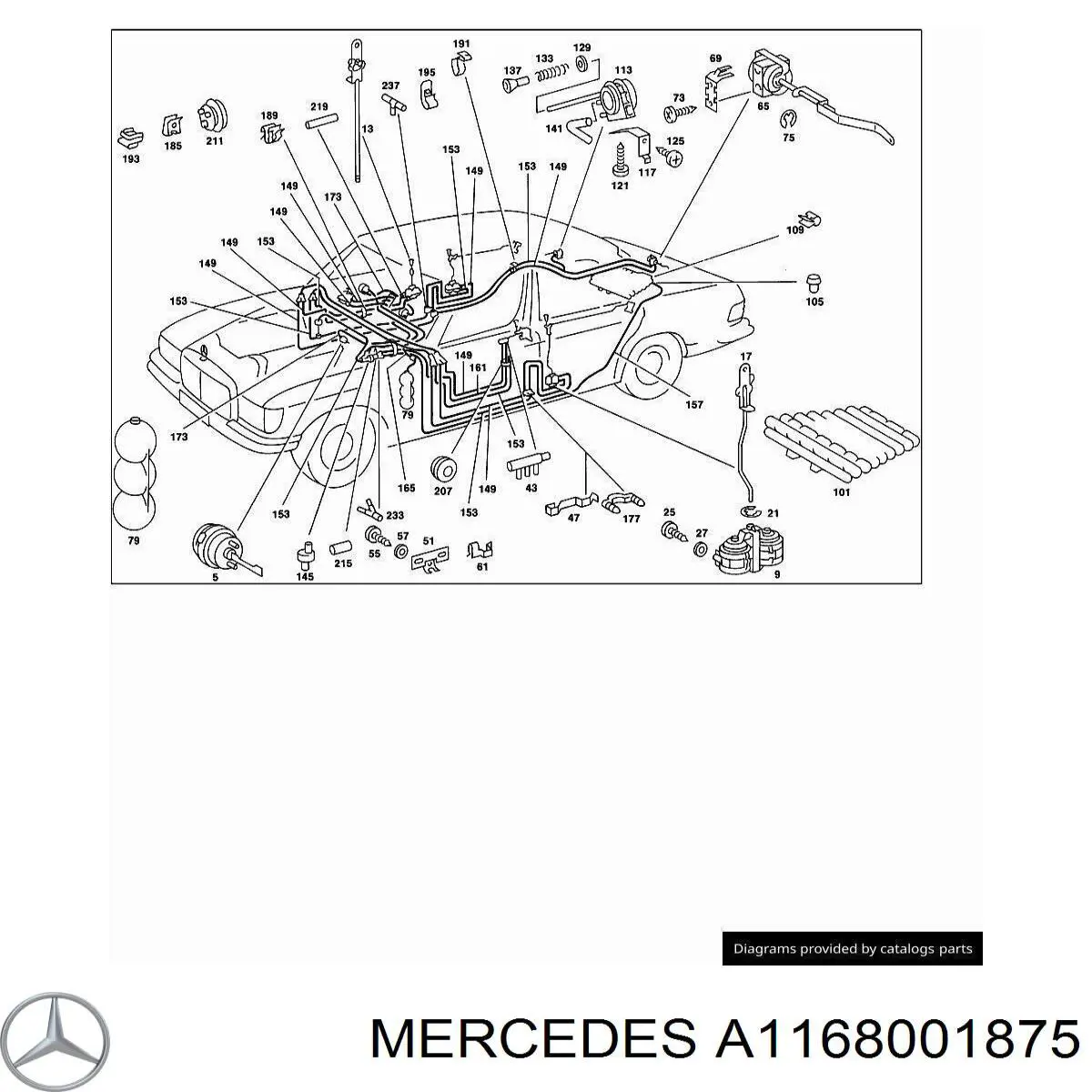 Купити A1168350020 Mercedes Кран пічки