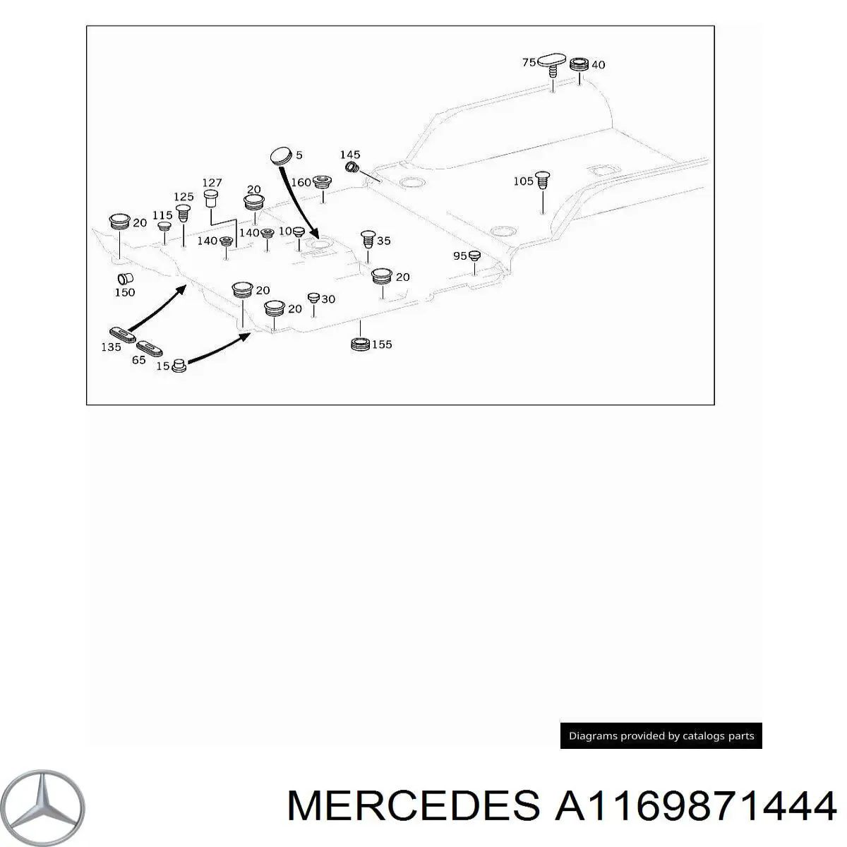 Купити A1169871444 Mercedes 