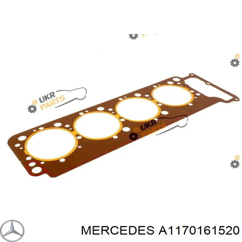 Прокладка головки блока циліндрів (ГБЦ), права A1170161520 Mercedes