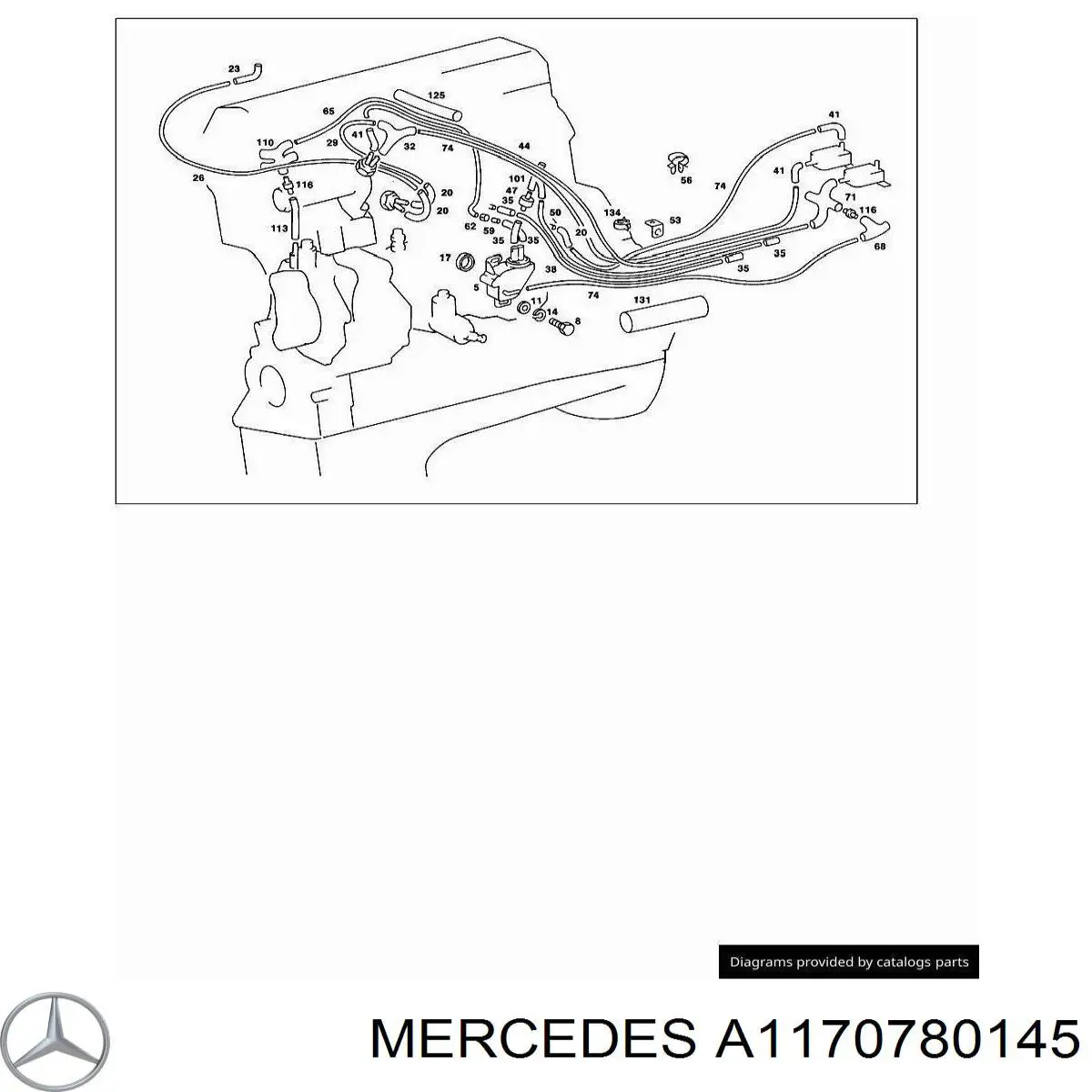  Mercedes A1170780145 ціна, від 2.41 USD