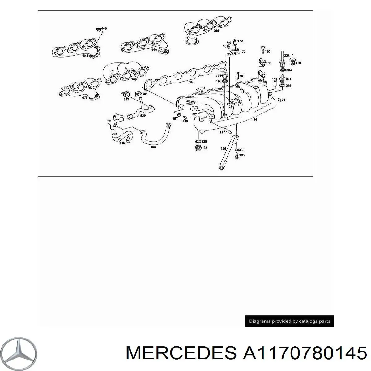 Купити A1170780145 Mercedes 