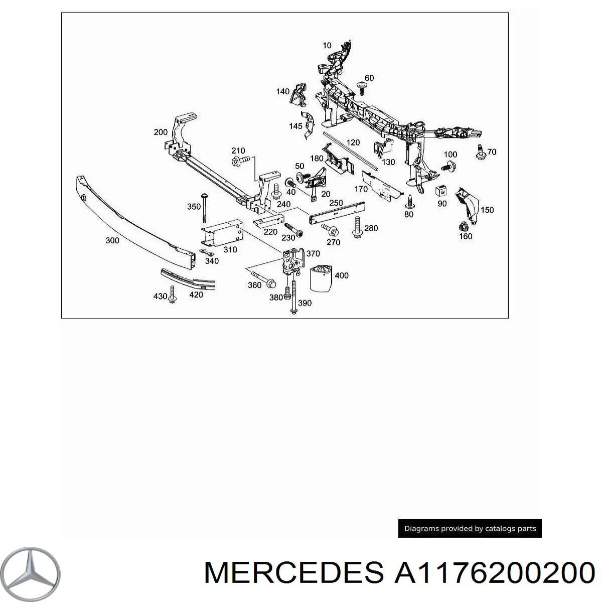  Mercedes A1176200200 ціна, від 11.40 USD