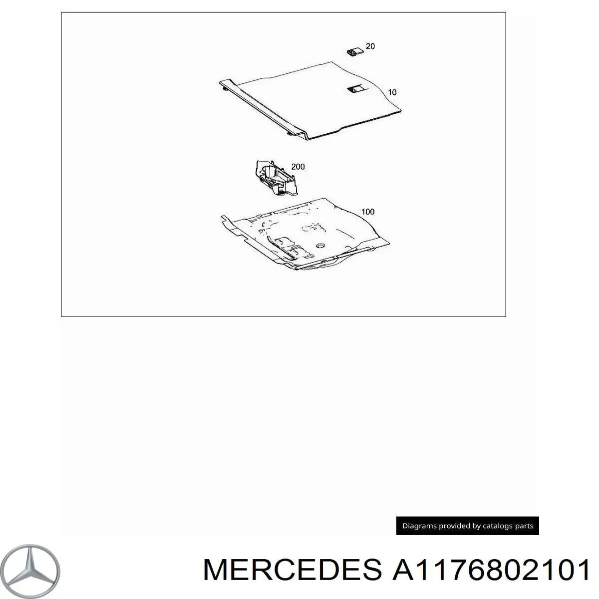  Mercedes A1176802101 ціна, від 63.49 USD