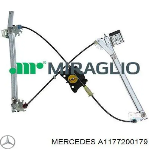 Склопідйомник з електродвигуном Mercedes A1177200179 ціна, від 35.56 USD