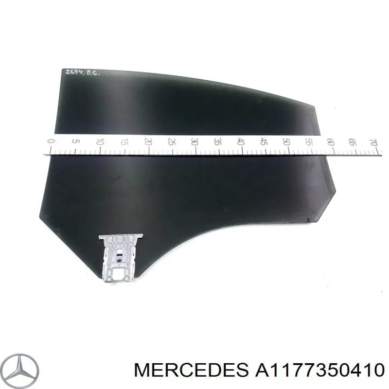 A1177350410 Mercedes Скло задньої двері правої