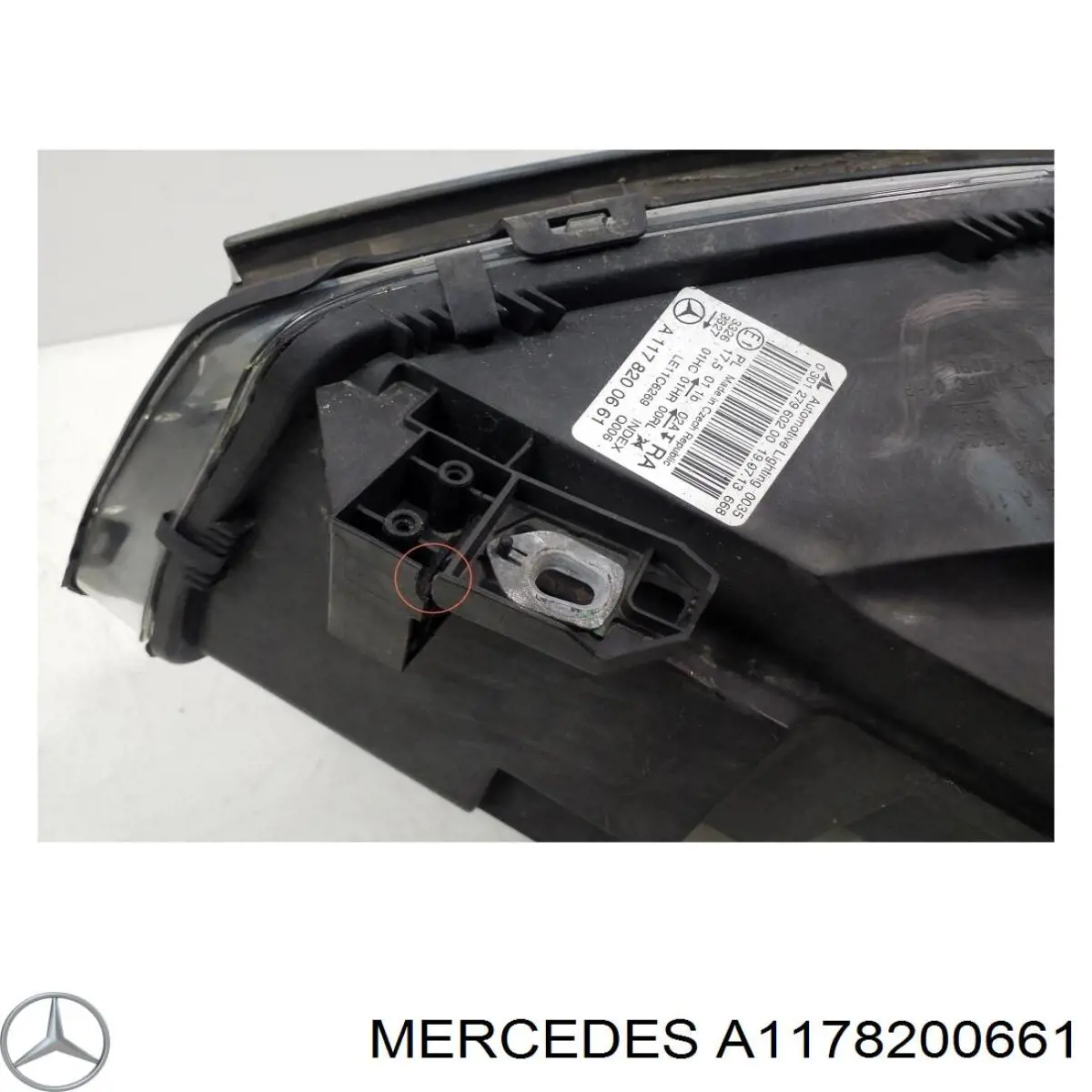  Mercedes A1178200661 ціна, від 446.39 USD