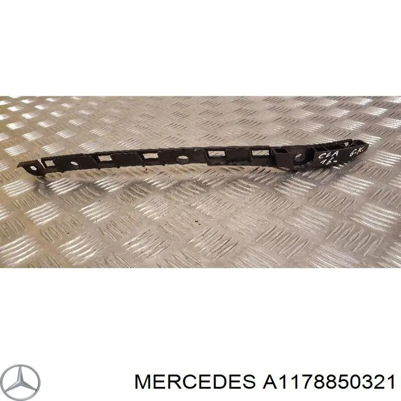 Купити A1178850321 Mercedes Кронштейн бампера заднього, зовнішній лівий