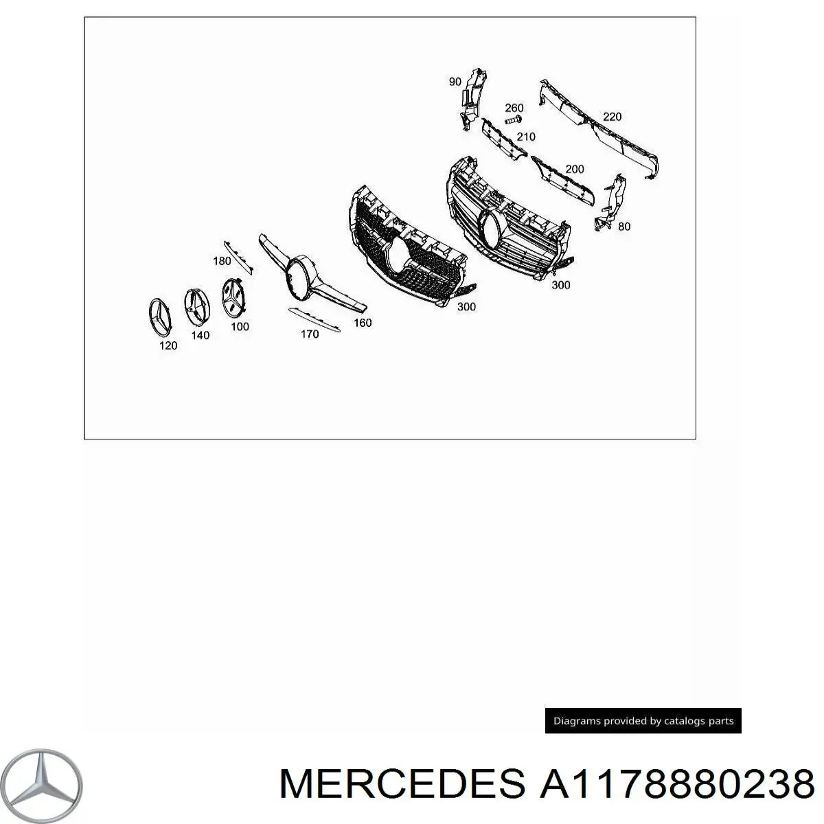  Mercedes A1178880238 ціна, від 8.47 USD