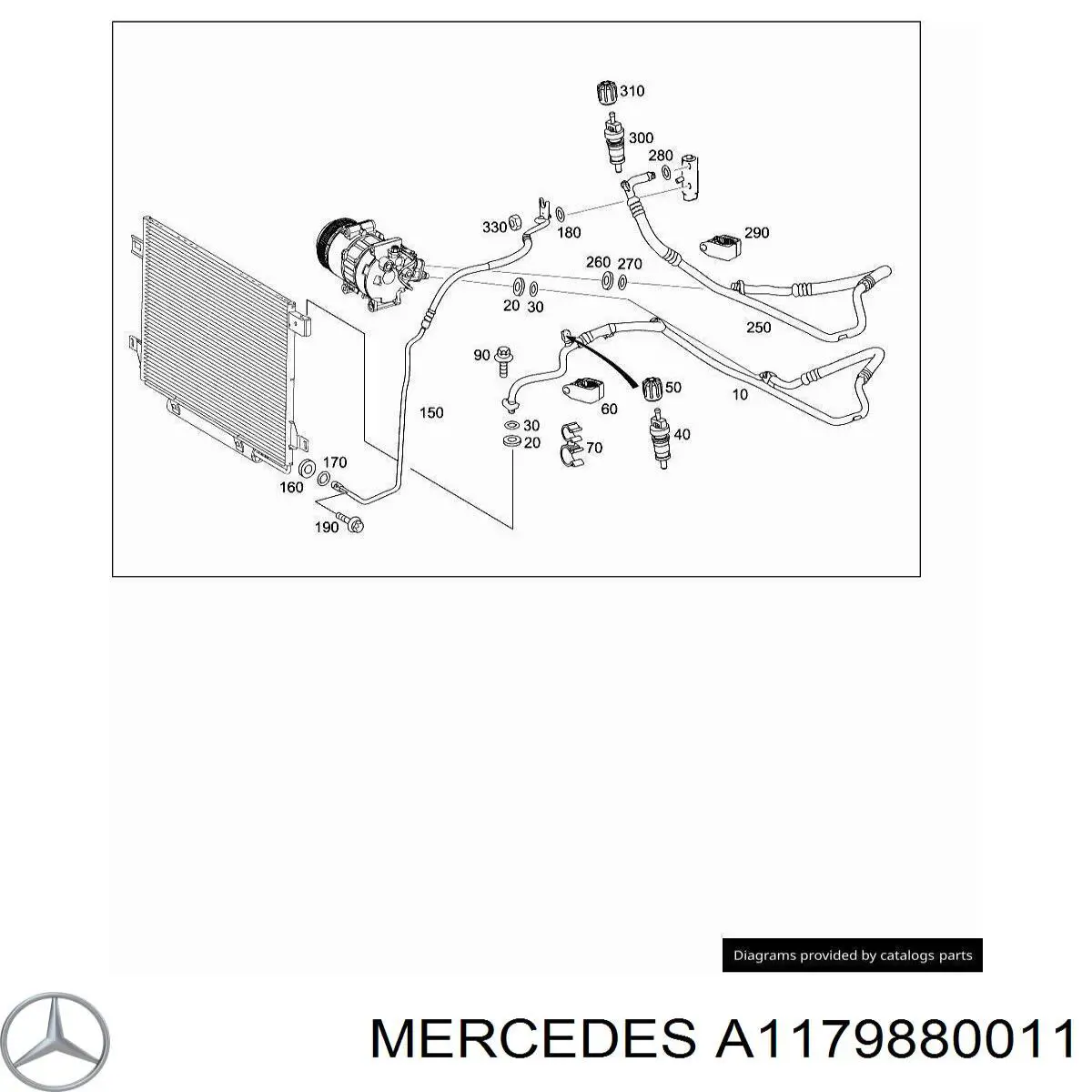 Подушка кріплення глушника Mercedes A1179880011 ціна, від 37.01 USD