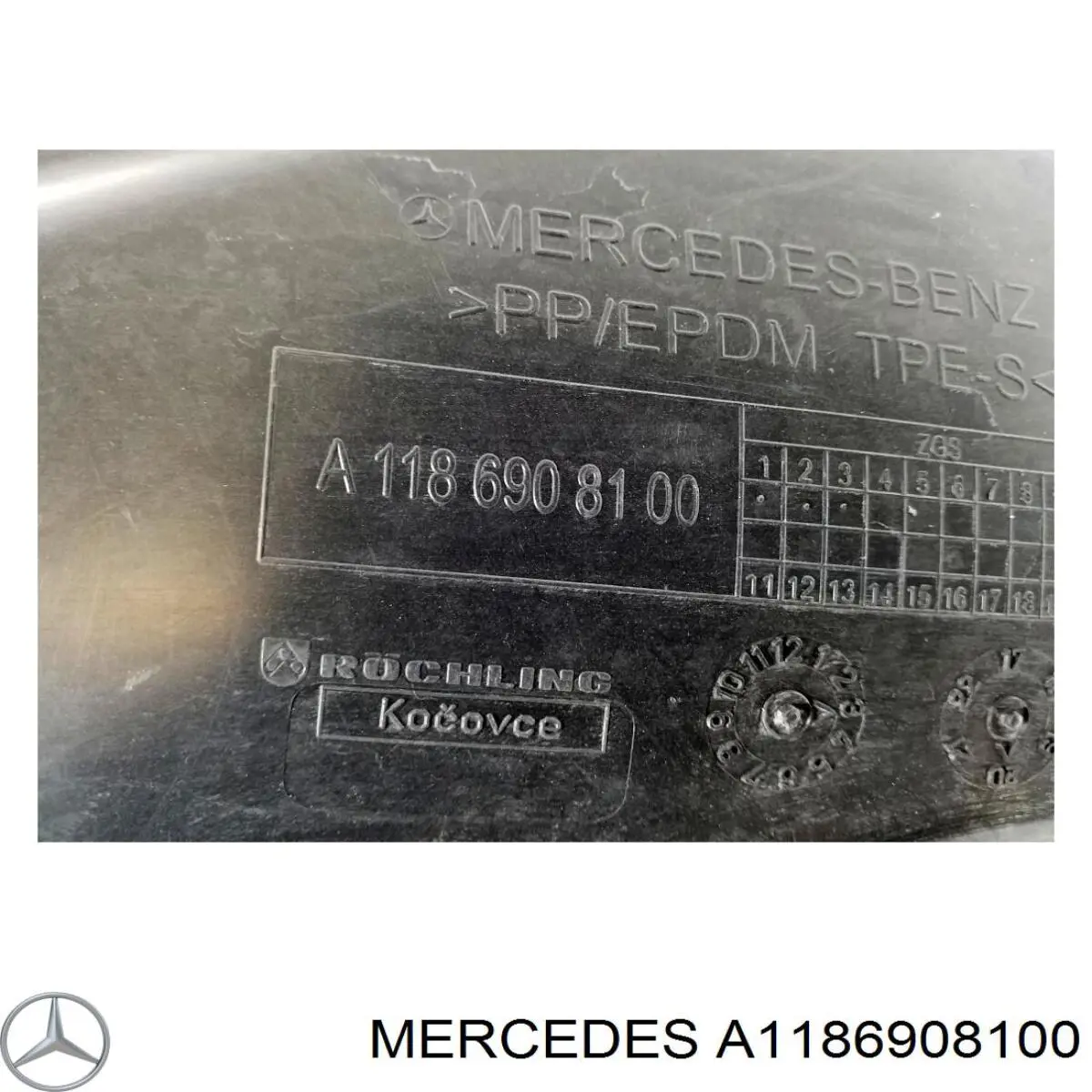  Mercedes A1186908100 ціна, від 40.28 USD