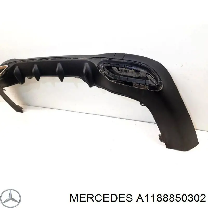A1188850302 Mercedes Бампер задній, нижня частина