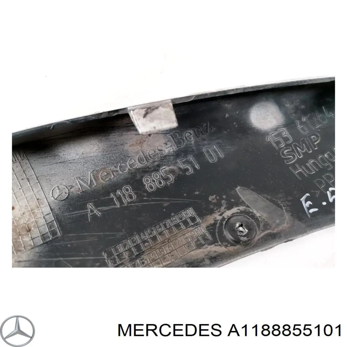 Купити A1188855101 Mercedes Молдинг переднього бампера, лівий