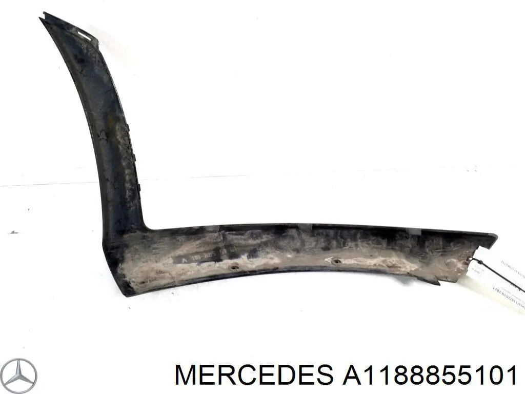 A1188855101 Mercedes Молдинг переднього бампера, лівий