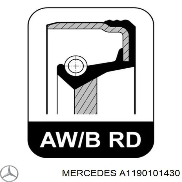 Купити A1190100330 Mercedes Прокладка клапанної кришки двигуна, комплект правий