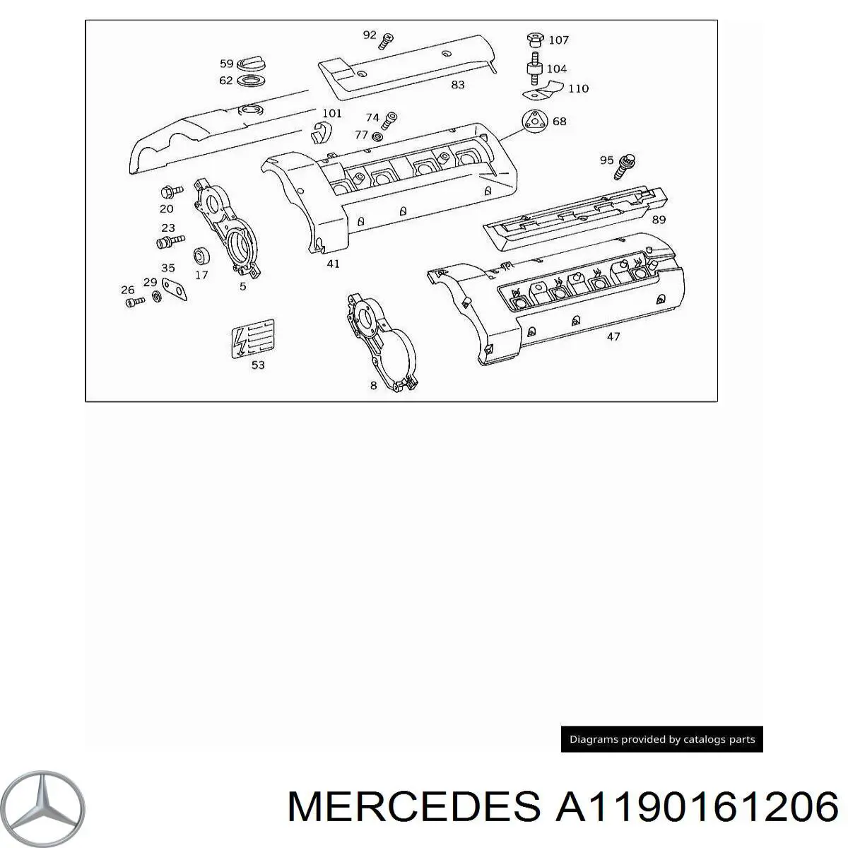 A1190161206 Mercedes Головка блоку циліндрів (ГБЦ), ліва