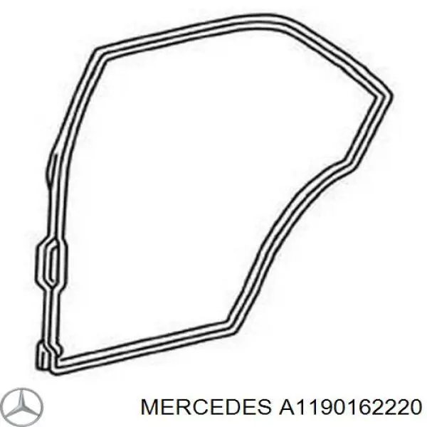 Прокладка головки блока циліндрів (ГБЦ), права Mercedes A1190162220