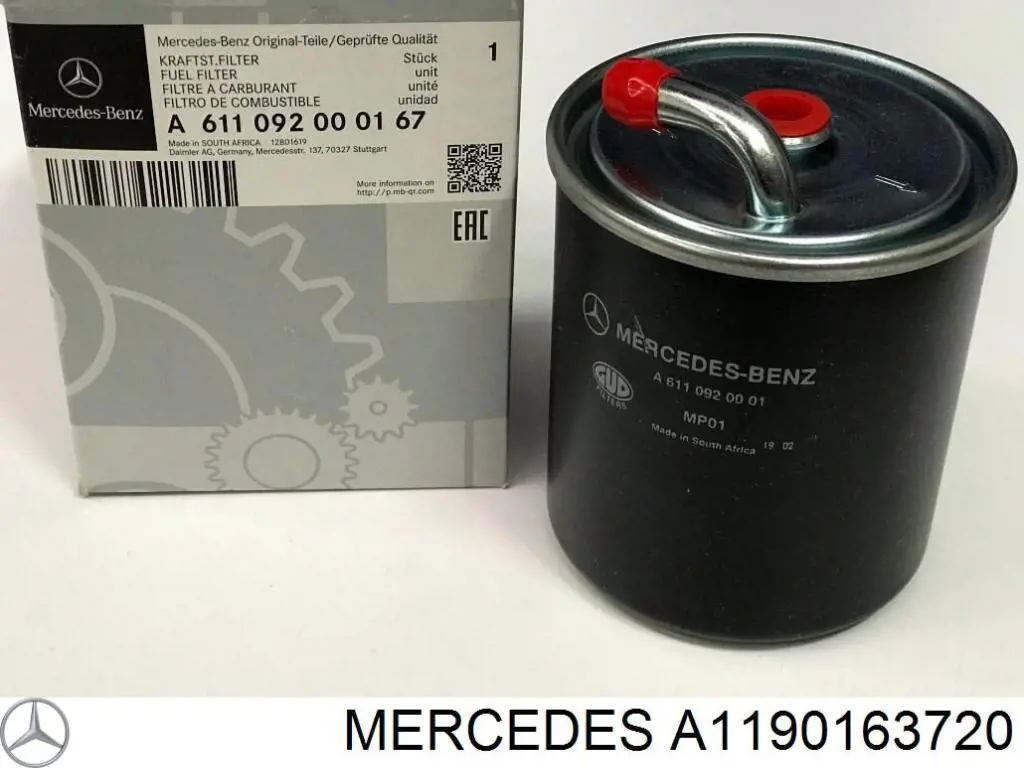 A1190163720 Mercedes прокладка головки блока циліндрів (гбц, ліва)