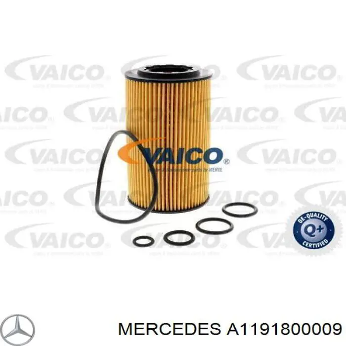 Фільтр масляний Mercedes A1191800009