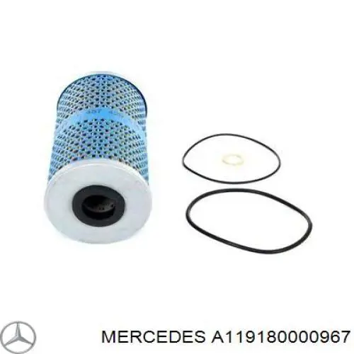 Масляний фільтр двигуна Mercedes A119180000967 ціна, від 5.23 USD