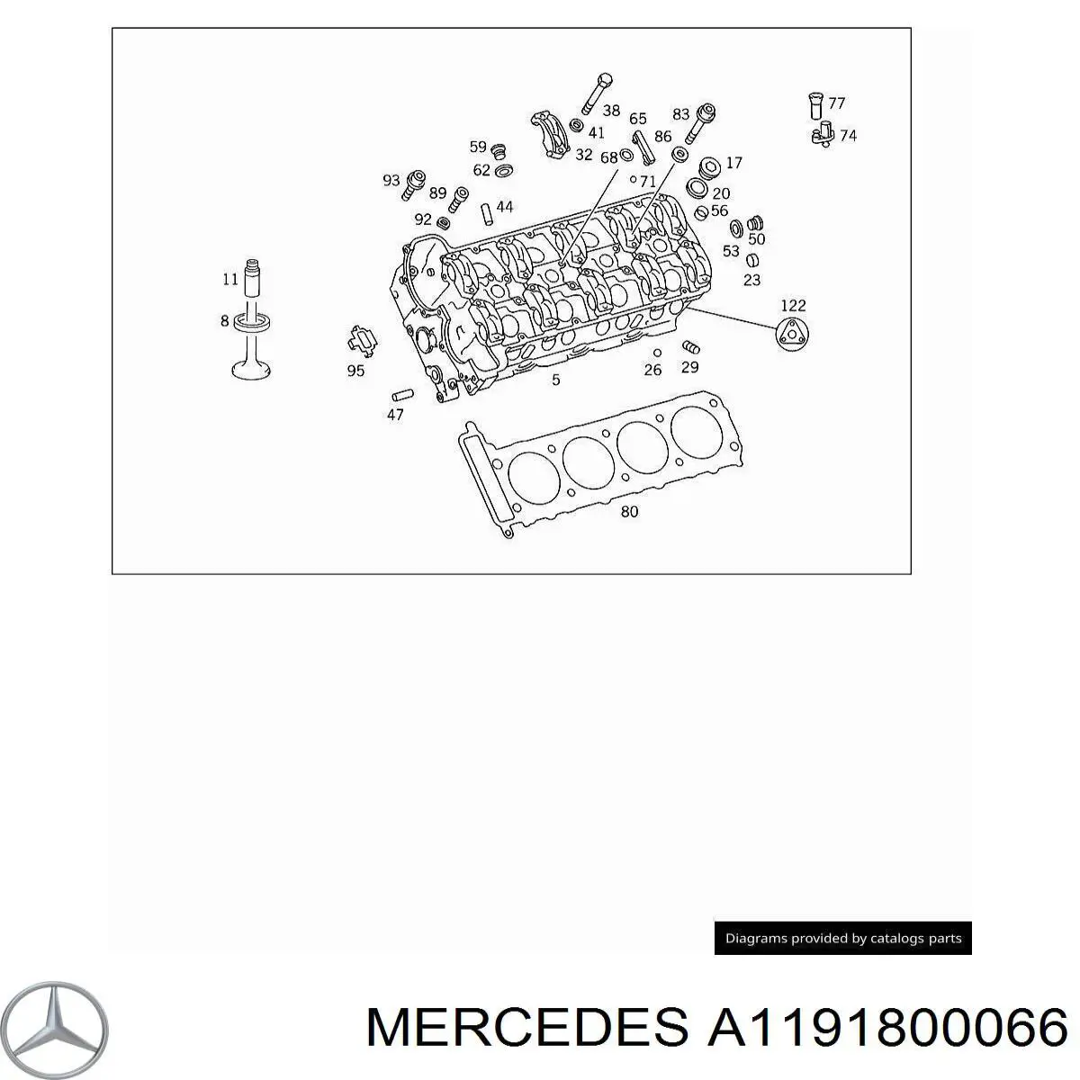 Купити A1191800066 Mercedes Масляний трубопровід