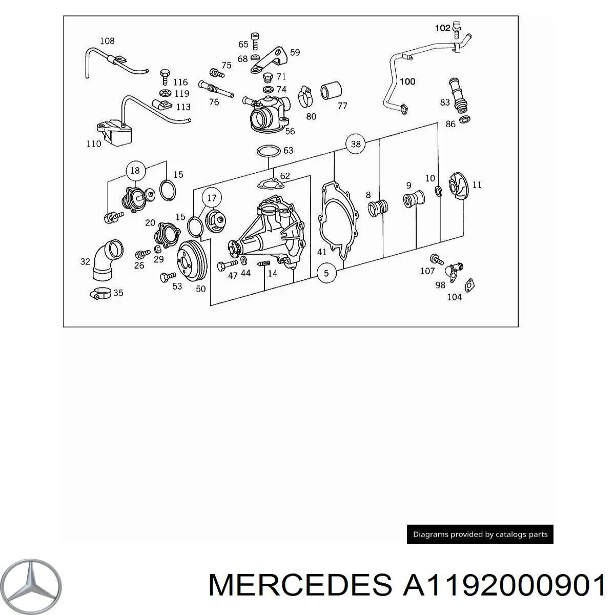 Водяний насос Mercedes A1192000901