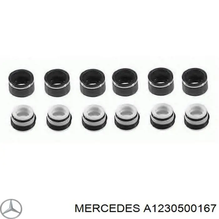 Сальник клапана (маслознімний), впуск/випуск, комплект на мотор на Mercedes S-Class (W108, W109)