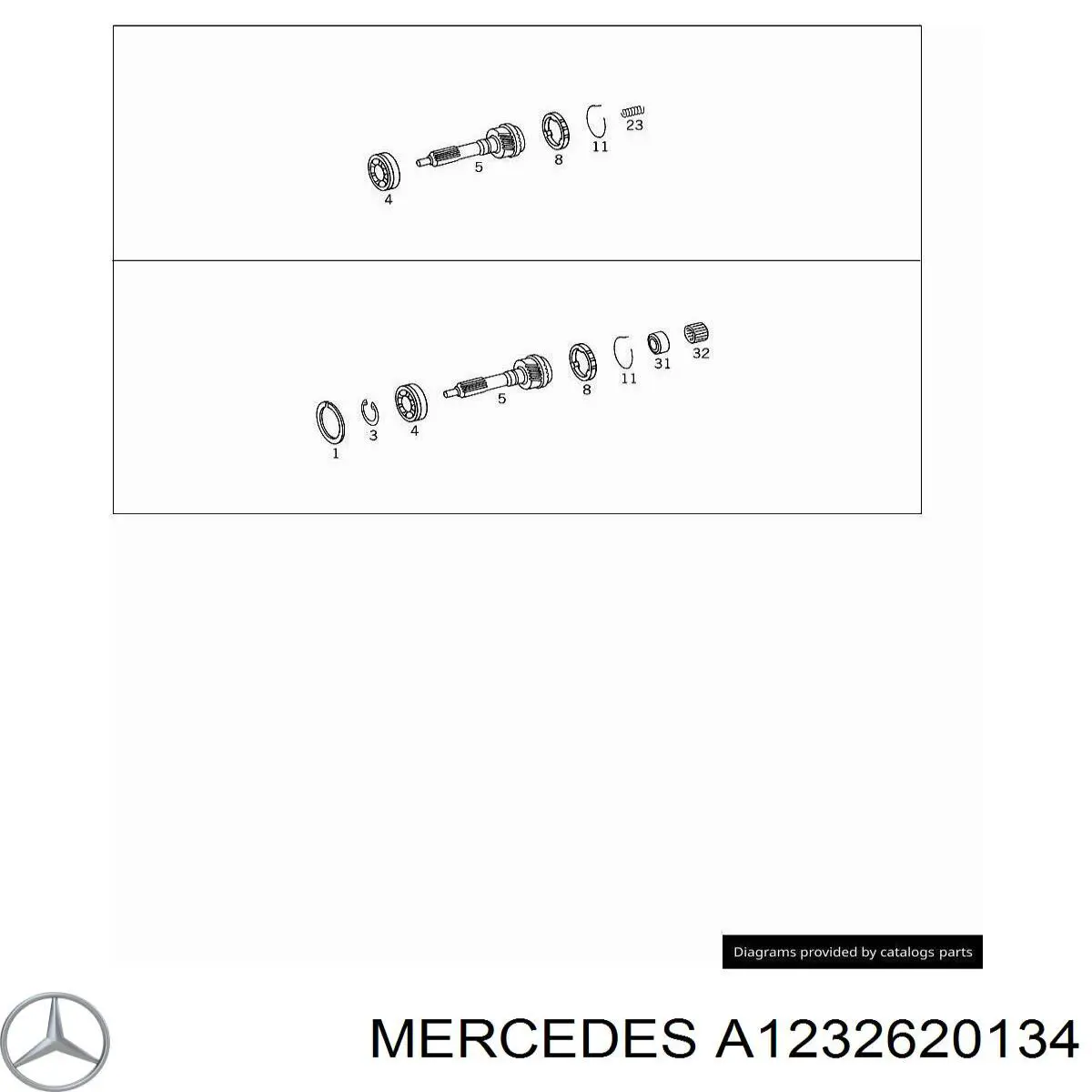 A1232620134 Mercedes Кільце синхронізатора