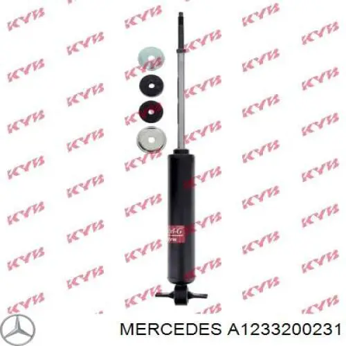 Купити A1233200231 Mercedes Стійка амортизатора задня