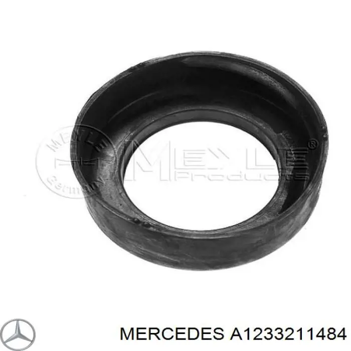 A1233211484 Mercedes проставка (гумове кільце пружини передньої, верхня)