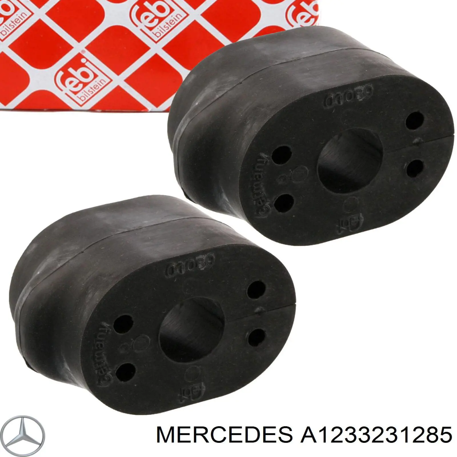 Купити A1233231285 Mercedes Подушка стабілізатора передня