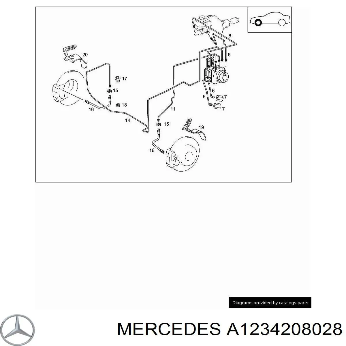 Купити A1234207228 Mercedes 