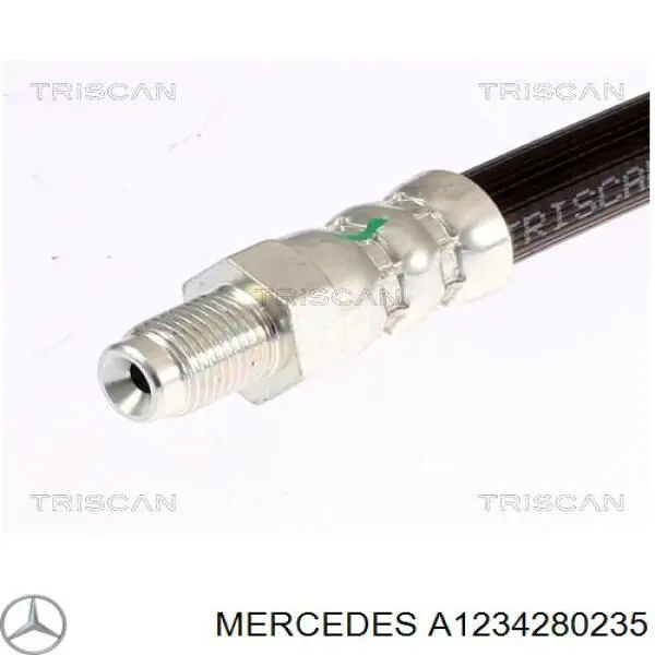 Шланг гальмівний передній Mercedes A1234280235 ціна, від 6.55 USD
