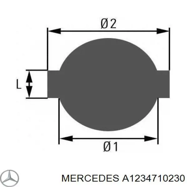 A1234710230 Mercedes Кришка / пробка бензобака