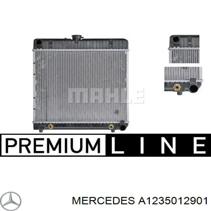 Купити A1235012901 Mercedes Радіатор двигуна