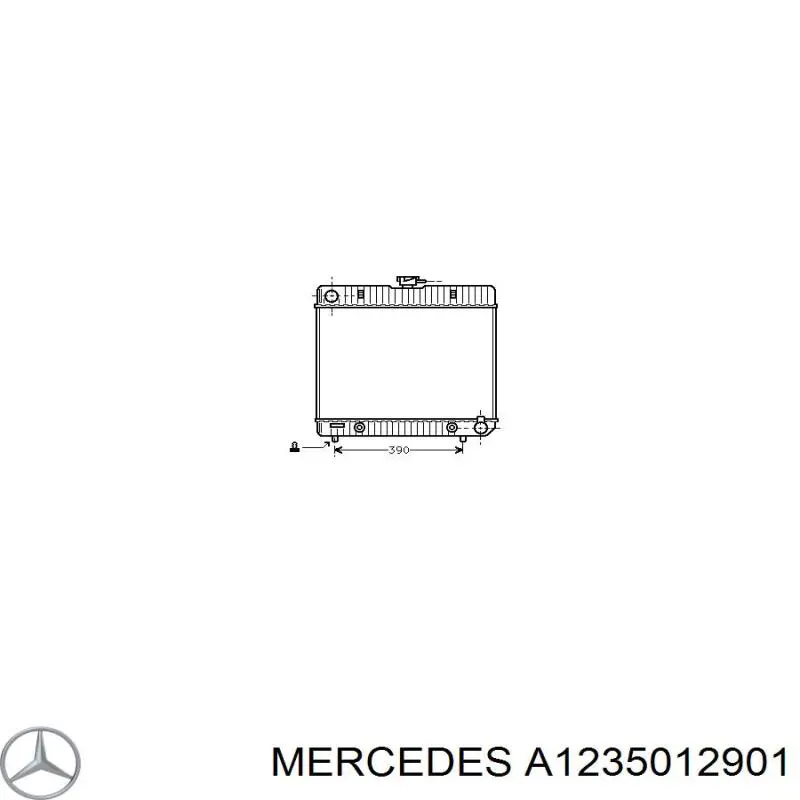 Радіатор охолодження двигуна A1235012901 Mercedes