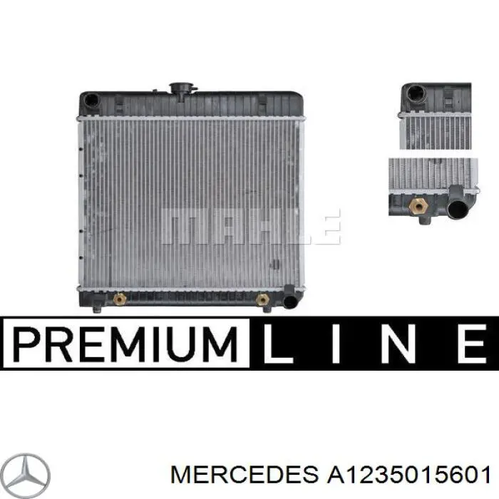 Радіатор основний Mercedes A1235015601 ціна, від 93.25 USD