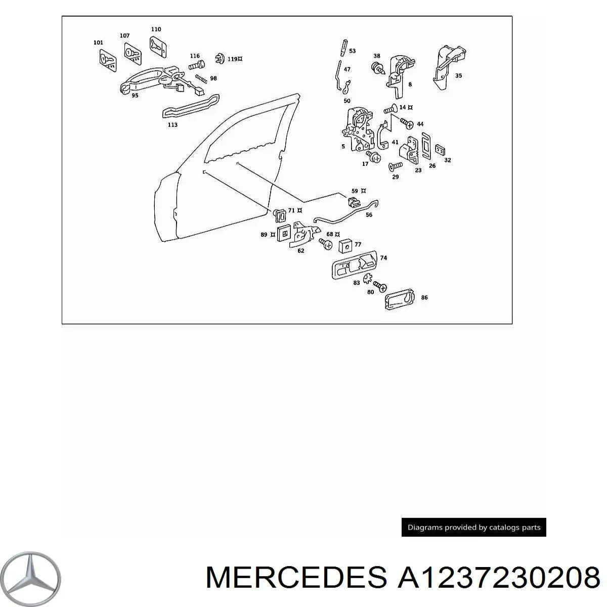  Mercedes A1237230208 ціна, від 22.55 USD