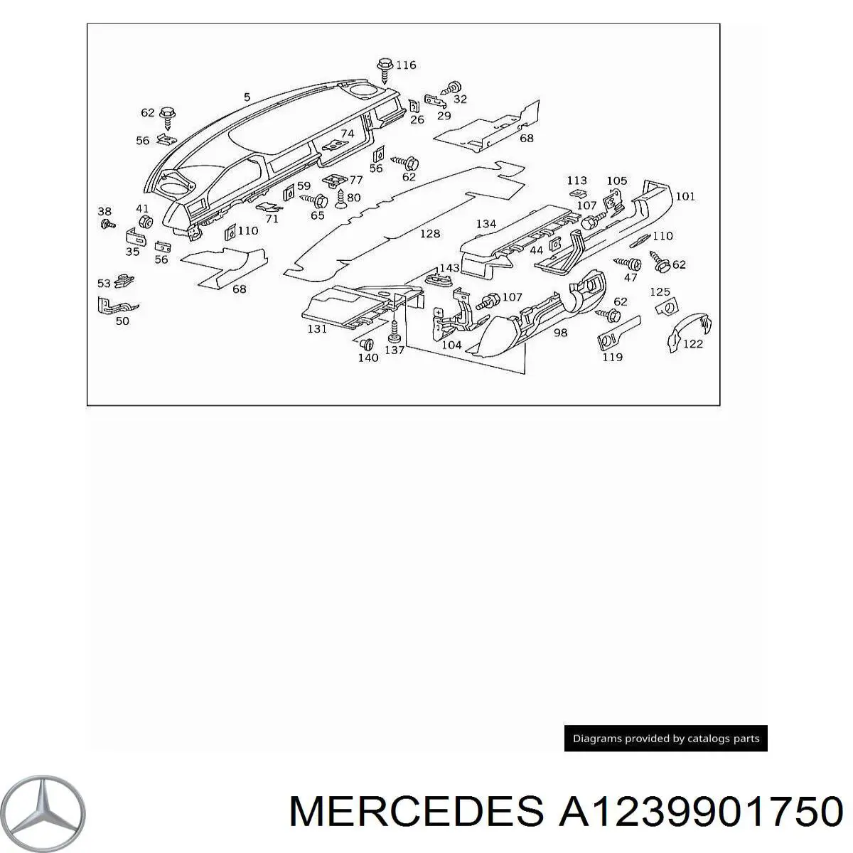 Купити A1239901750 Mercedes 