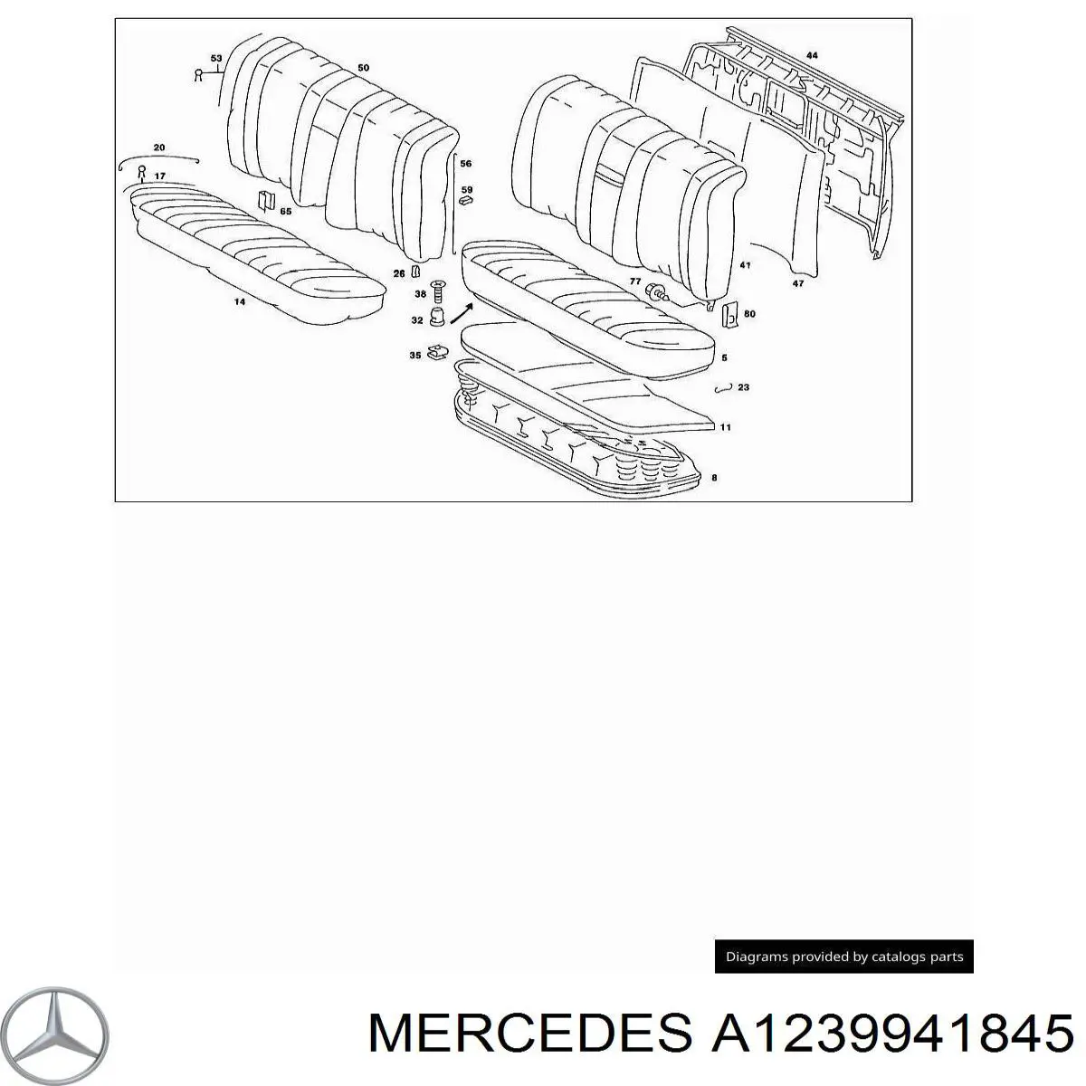  Mercedes A1239941845 ціна, від 1.89 USD