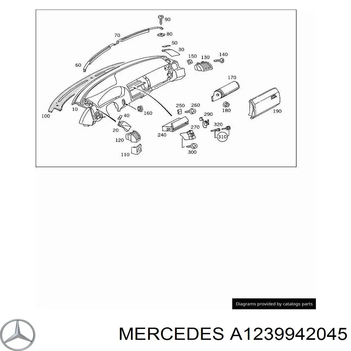 Купити A1239942045 Mercedes 