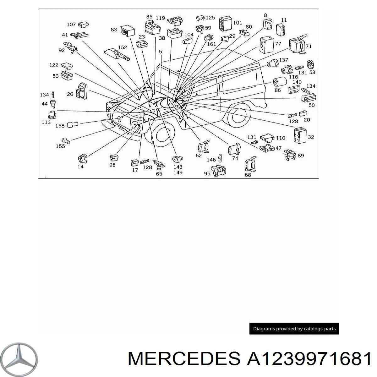 Mercedes A1239971681 ціна, від 6.29 USD
