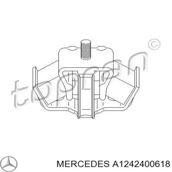 Подушка трансмісії (опора коробки передач) Mercedes A1242400618 ціна, від 10.98 USD