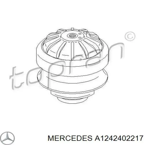 A1242402217 Mercedes подушка (опора двигуна, передня)