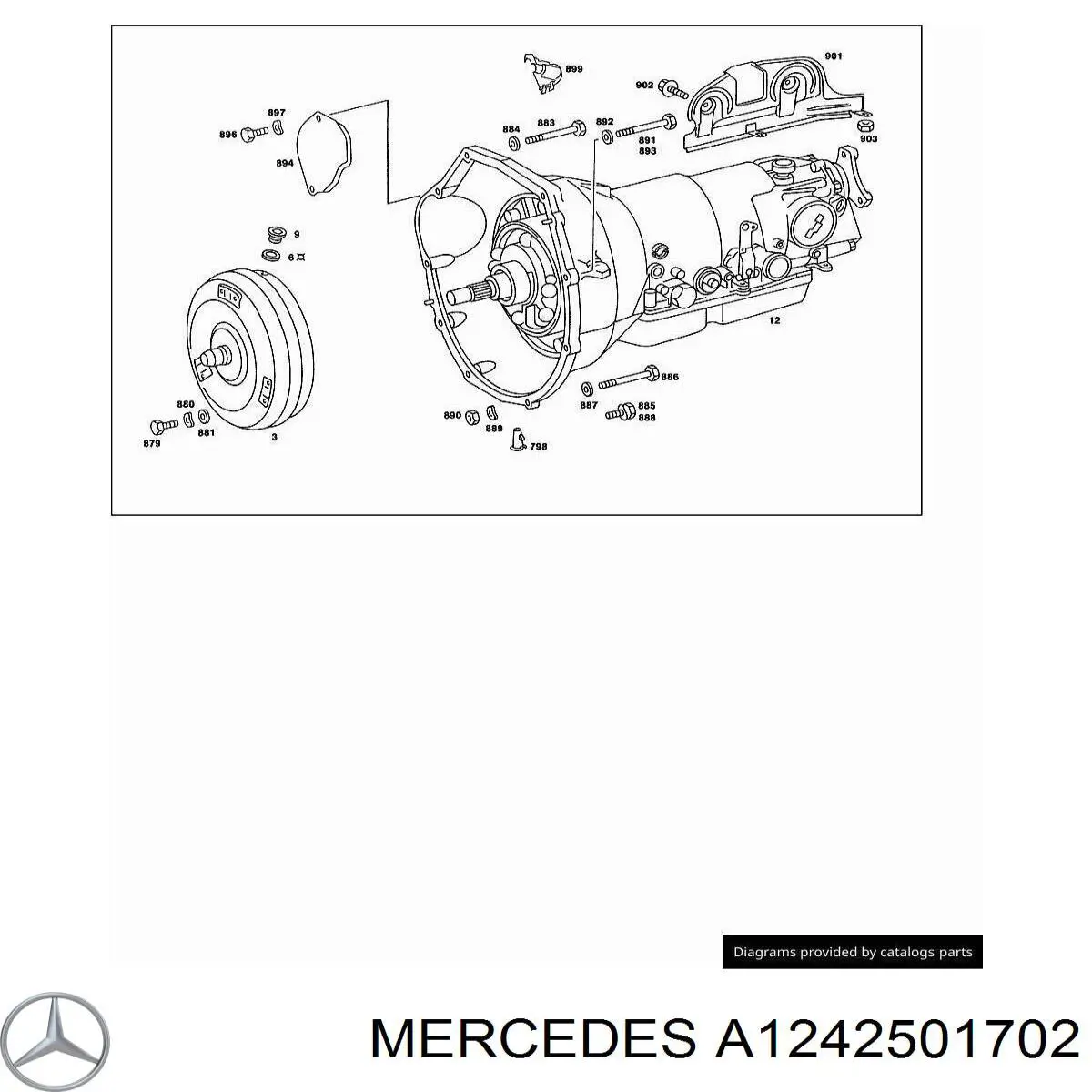 A1242501002 Mercedes Передача гідромеханічна (ГМП)