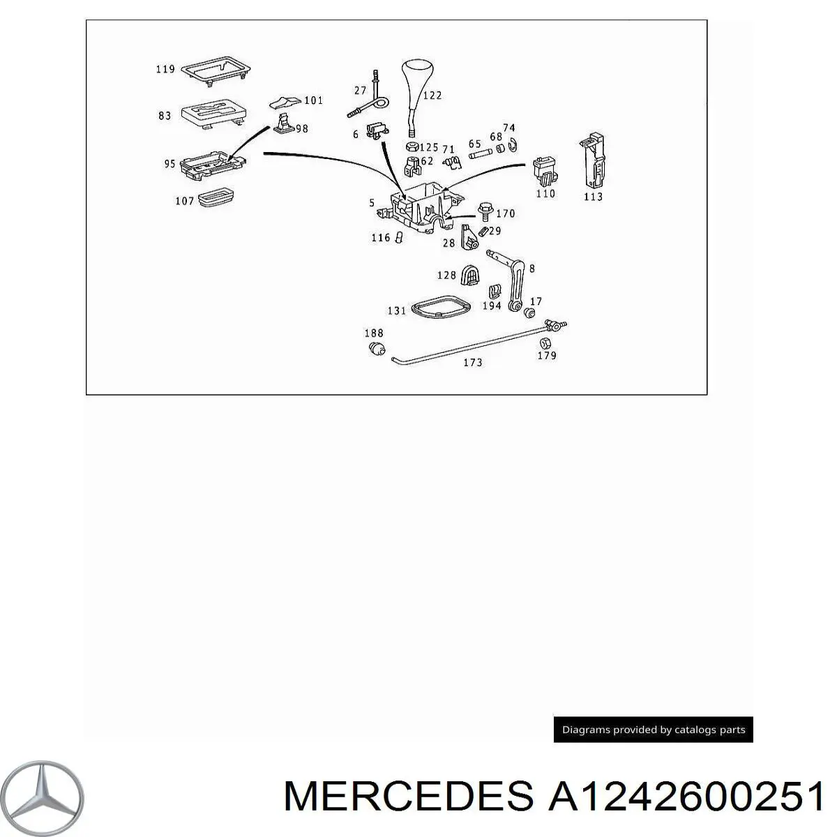  Mercedes A1242600251 ціна, від 15.47 USD
