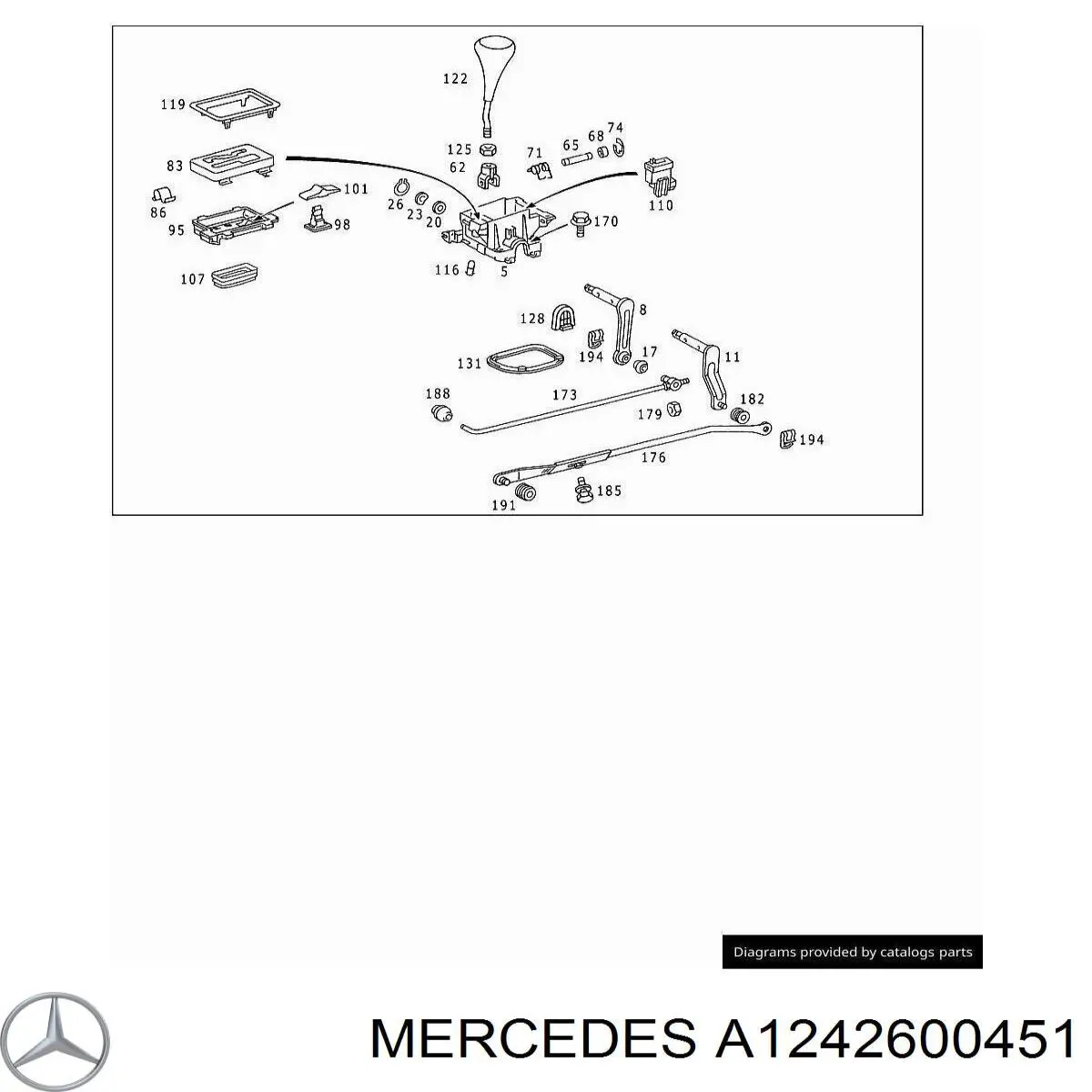  Mercedes A1242600451 ціна, від 15.50 USD