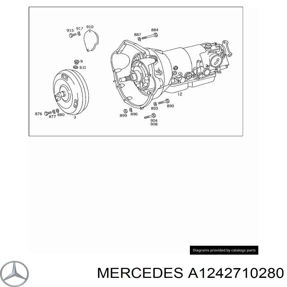 Прокладка масляного насосу АКПП Mercedes A1242710280 ціна, від  