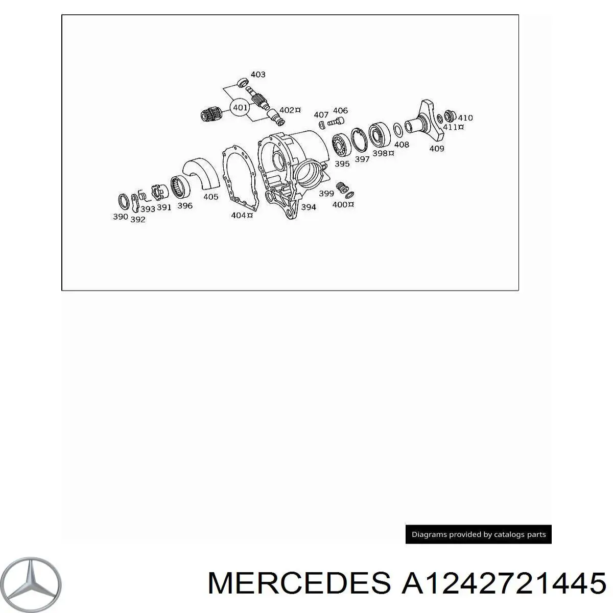 Фланець АКПП/МКПП задній Mercedes A1242721445 ціна, від 19.00 USD