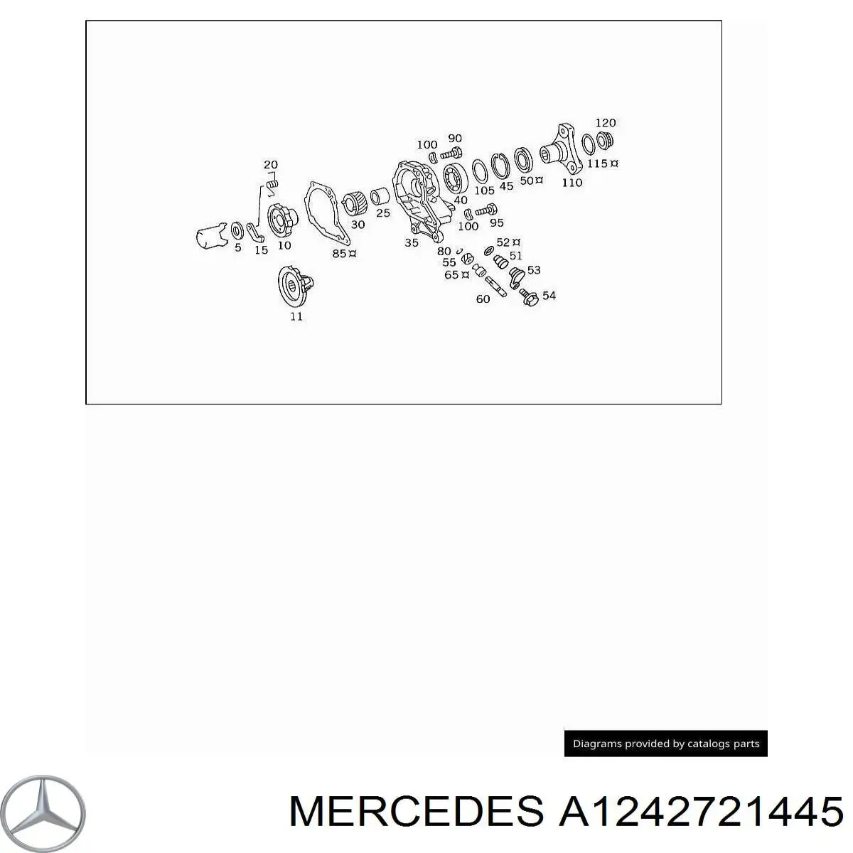 A1242721445 Mercedes Фланець АКПП/МКПП задній